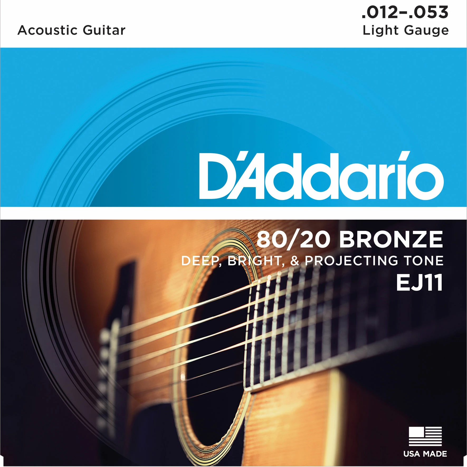 D'Addario 80/20 Bronze Wound Acoustic Guitar Strings - StewMac 4 D'Addario 80/20 Bronze Wound Acoustic Guitar Strings - StewMac - Image 2