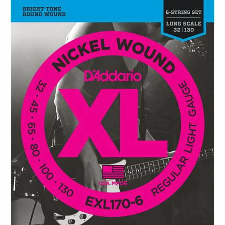 D'Addario Nickel Wound 6-String Bass Strings - StewMac 3 D'Addario Nickel Wound 6-String Bass Strings - StewMac