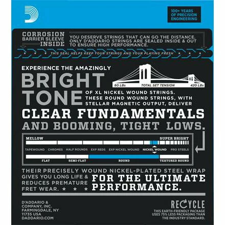 D'Addario Nickel Wound 6-String Bass Strings - StewMac 4 D'Addario Nickel Wound 6-String Bass Strings - StewMac - Image 2