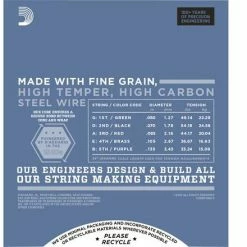 D'Addario Pro Steel 5-String Bass Strings - StewMac 8 D'Addario Pro Steel 5-String Bass Strings - StewMac -StewMac Shop 10830 3 440