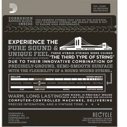 D'Addario Half Round Bass Strings - StewMac 4 D'Addario Half Round Bass Strings - StewMac - Image 2