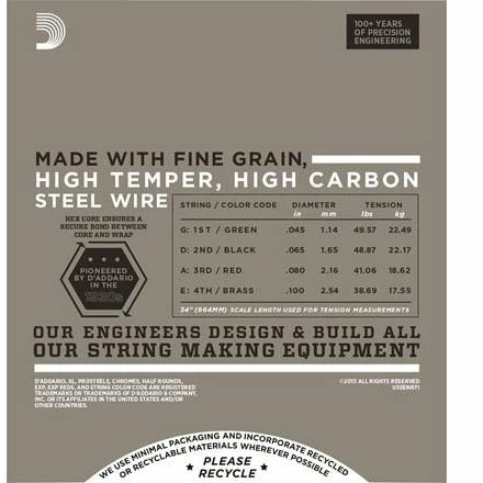 D'Addario Half Round Bass Strings - StewMac 5 D'Addario Half Round Bass Strings - StewMac - Image 3