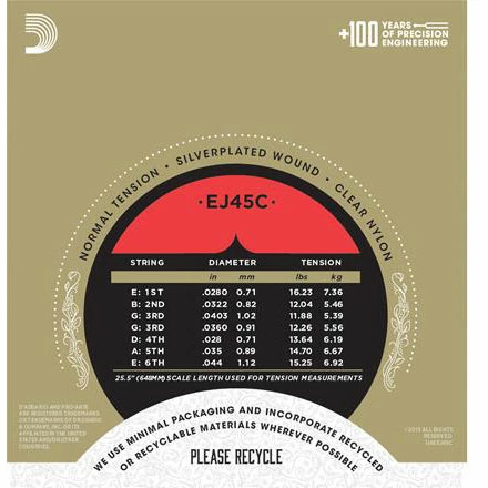 D'Addario Pro Arte Composite Classical Guitar Strings - StewMac 5 D'Addario Pro Arte Composite Classical Guitar Strings - StewMac - Image 3