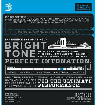 D'Addario XL Nickel Wounds Double Ball End Electric Guitar Strings - StewMac 3 D'Addario XL Nickel Wounds Double Ball End Electric Guitar Strings - StewMac - Image 2