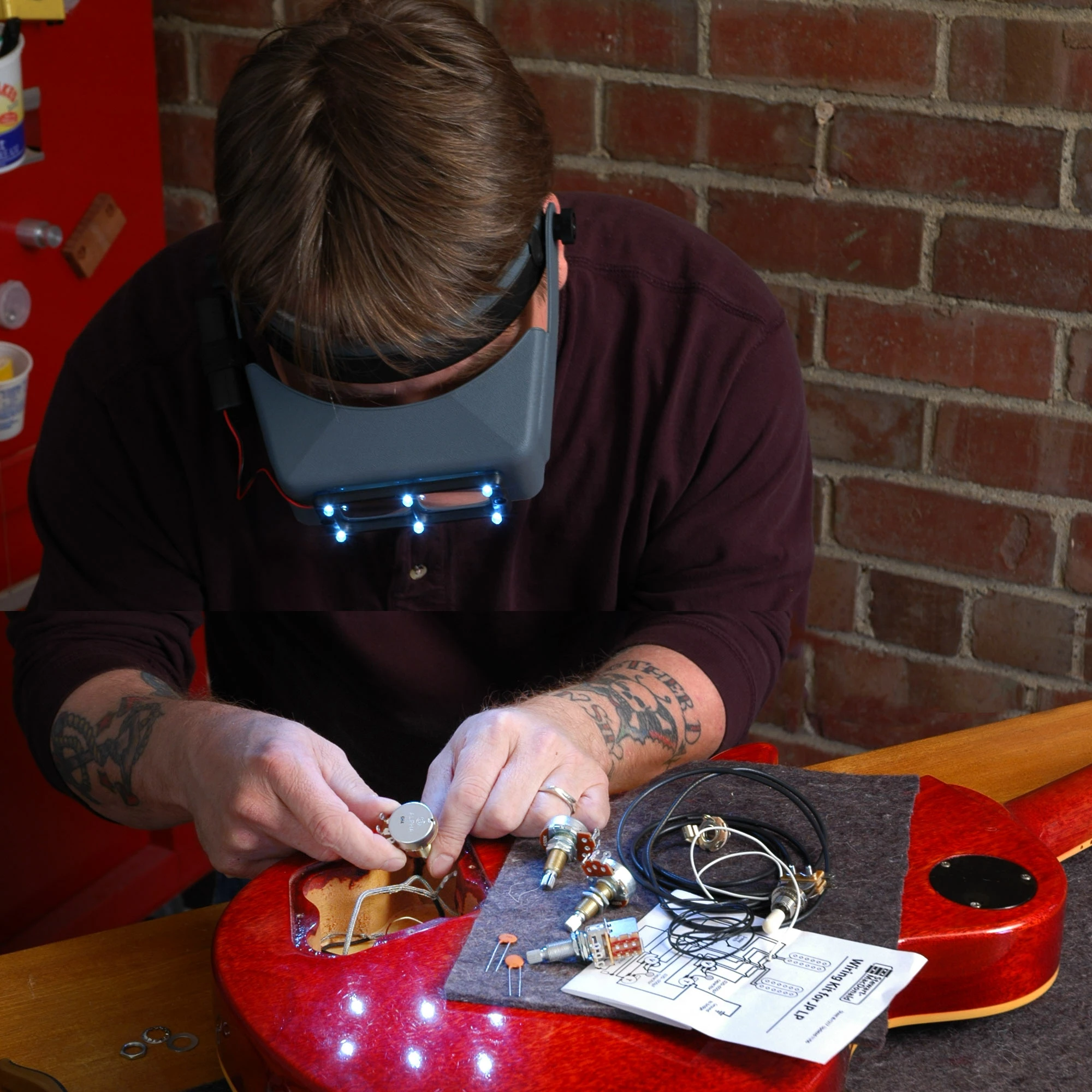 OptiVISOR Headband Magnifier - StewMac 4 OptiVISOR Headband Magnifier - StewMac - Image 2