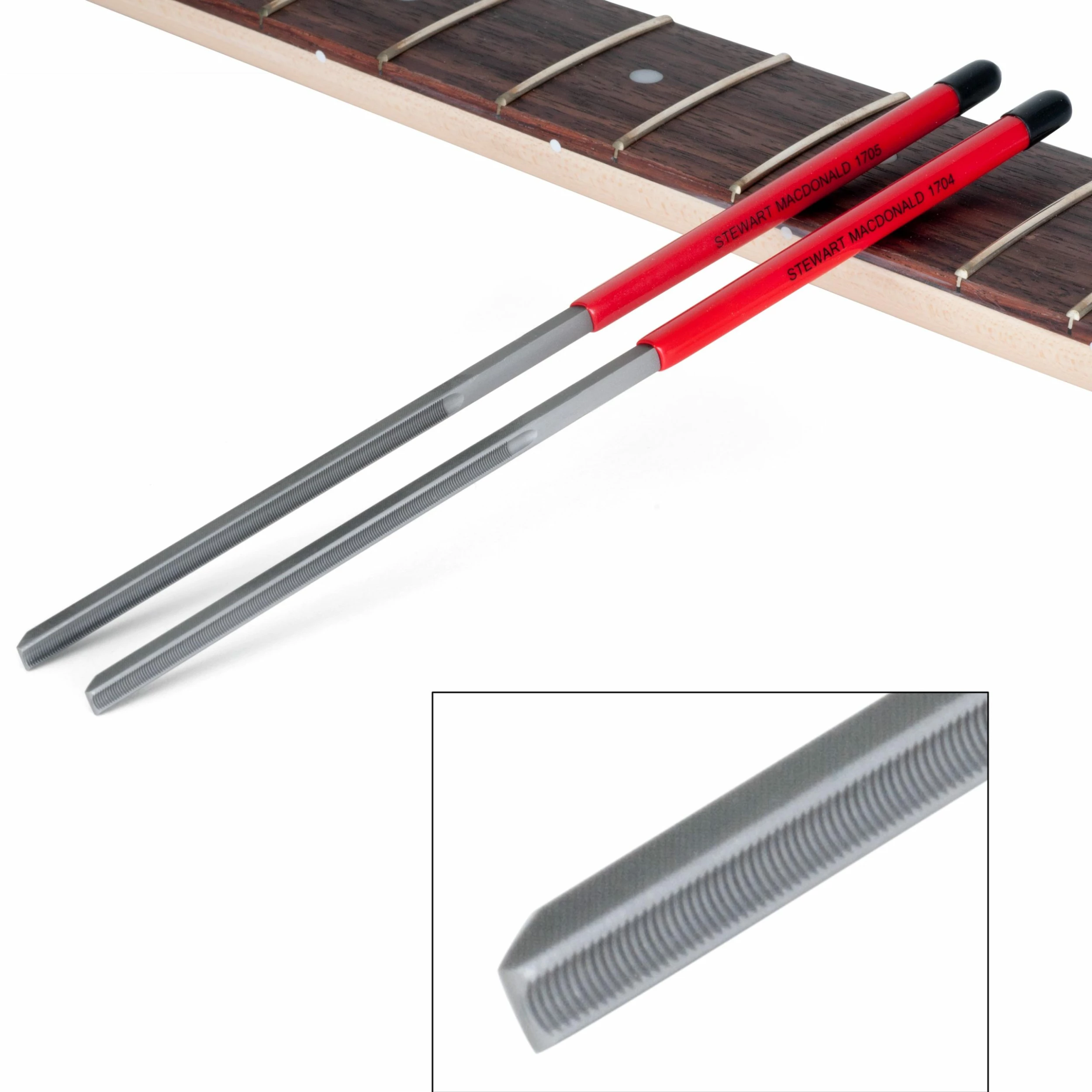 Concave Fret End Files - StewMac 3 Concave Fret End Files - StewMac