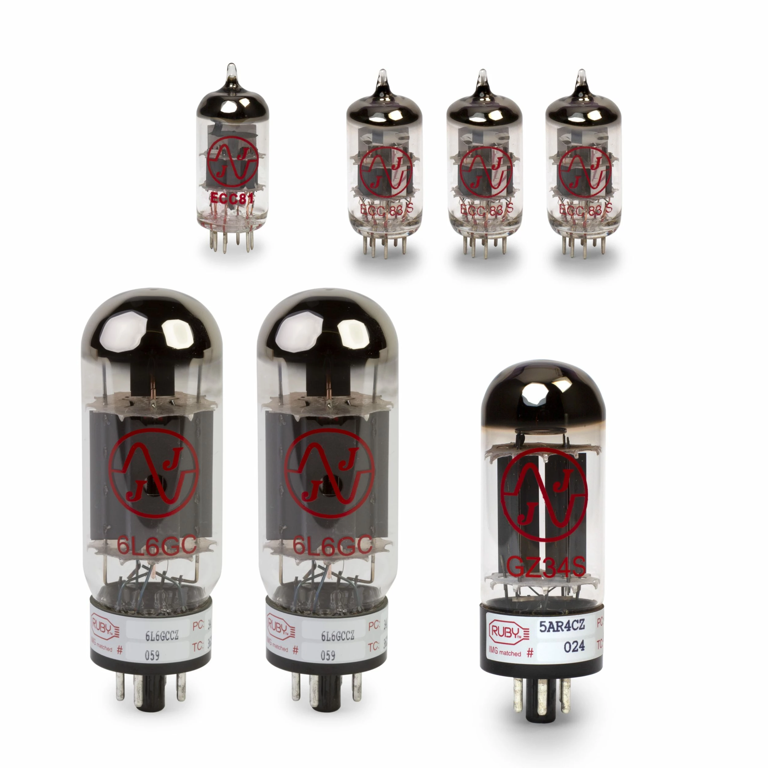 Fender Vibrosonic Tube Set With Matched Power Tubes - StewMac 3 Fender Vibrosonic Tube Set With Matched Power Tubes - StewMac