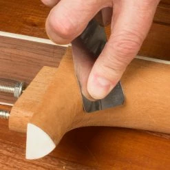 StewMac Sharkskin Abrasive - StewMac -StewMac Shop 1952 3 in use heel 2200