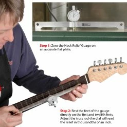 Neck Relief Gauge And Nut Slotting Gauge Set - StewMac 7 Neck Relief Gauge And Nut Slotting Gauge Set - StewMac -StewMac Shop 2005 3 steps 2000