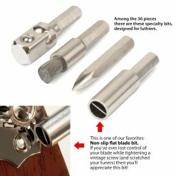 Guitar Tech Screwdriver Set - StewMac 11 Guitar Tech Screwdriver Set - StewMac -StewMac Shop 3000 4 special bits 2200