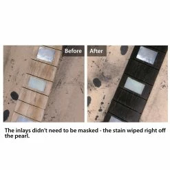 Black Fingerboard Stain - StewMac 8 Black Fingerboard Stain - StewMac -StewMac Shop 4237 3 before after 2100px