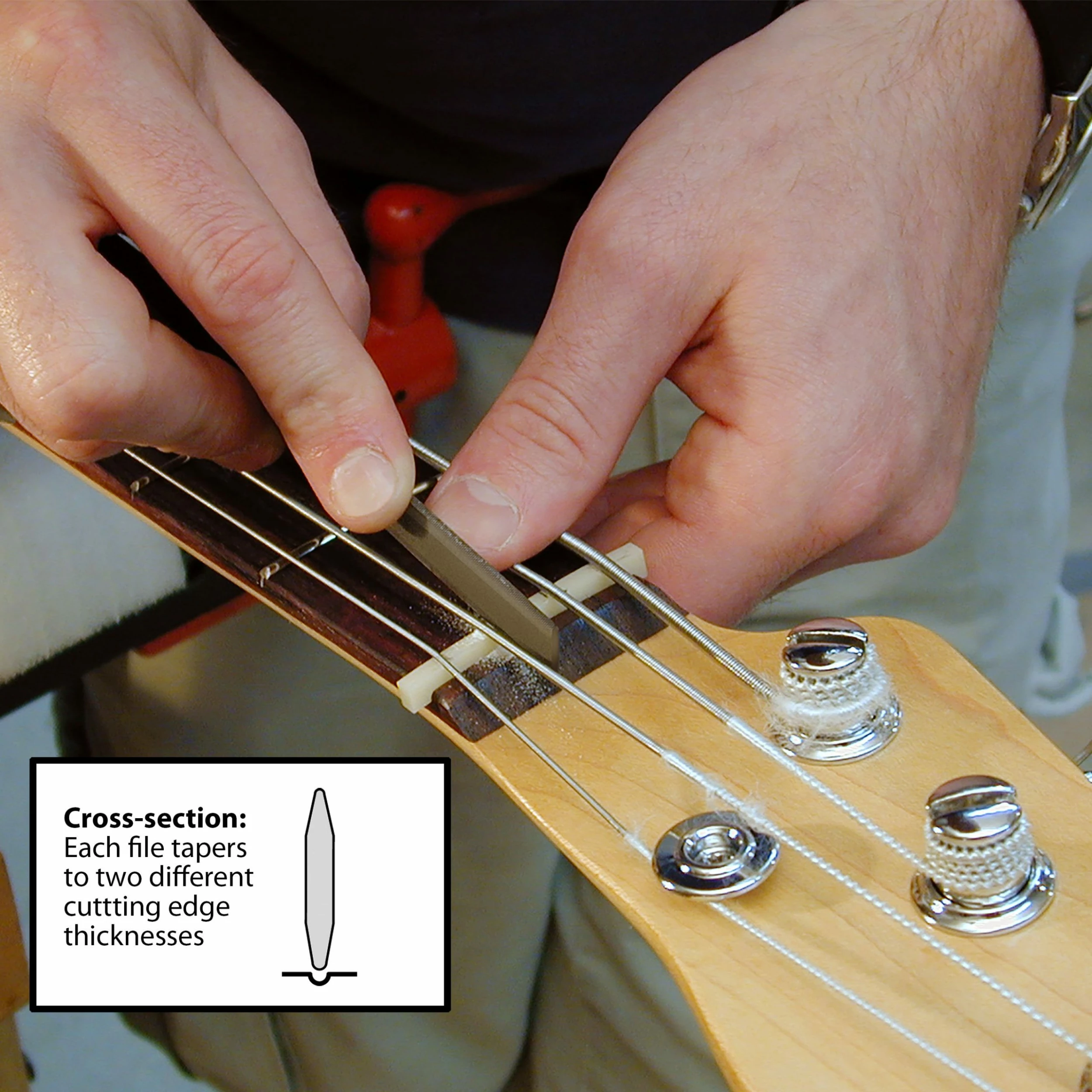 Double-edge Nut Files - StewMac 5 Double-edge Nut Files - StewMac - Image 3