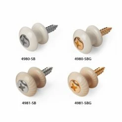 Waverly Guitar Strap Button - StewMac -StewMac Shop 4980 6 white and ivoroid