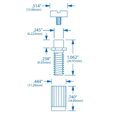 TonePros SM1 Metric Locking Studs - StewMac 6 TonePros SM1 Metric Locking Studs - StewMac - Image 4