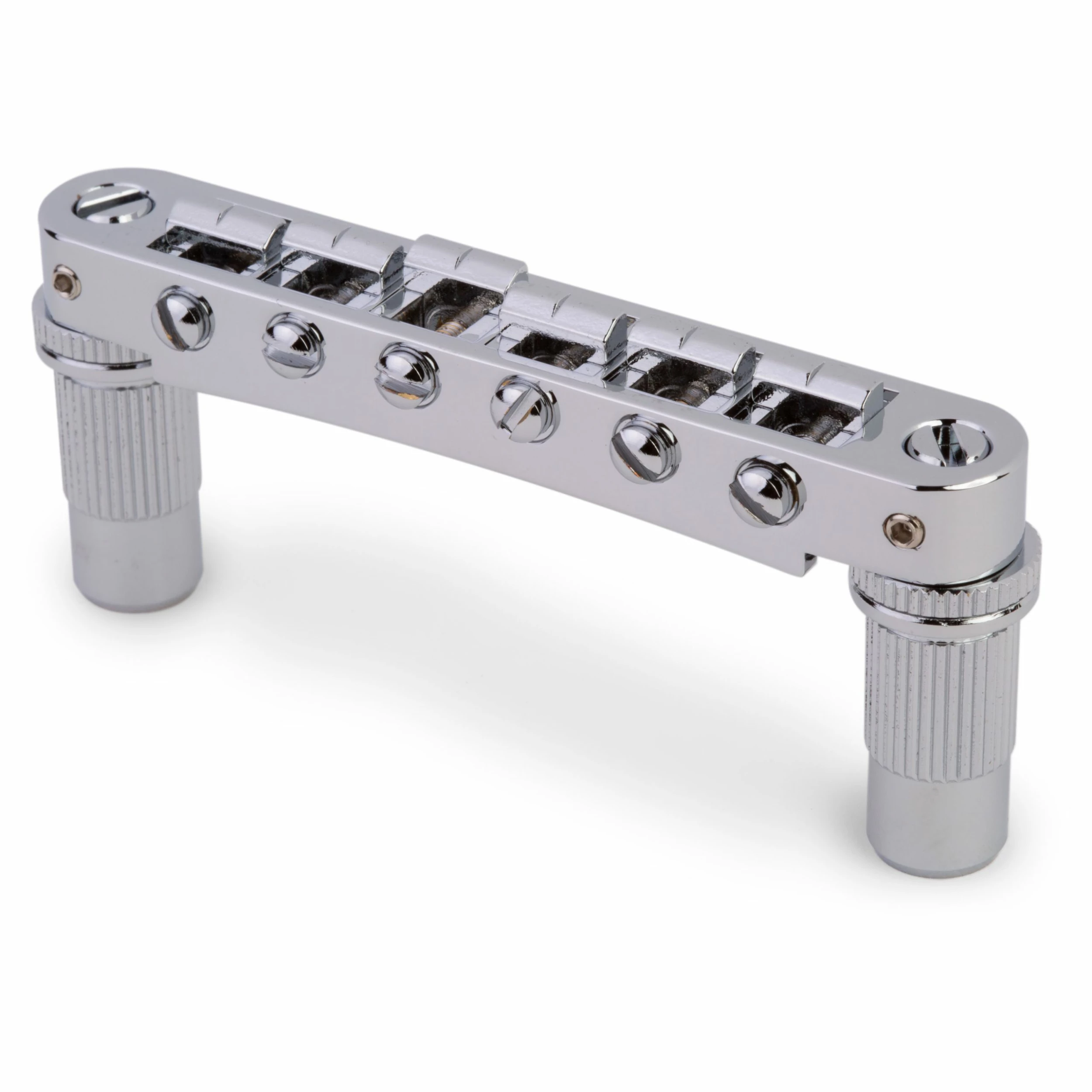 TonePros TPFA Aluminum Tune-o-matic Bridge With Bell Brass Saddles - StewMac 3 TonePros TPFA Aluminum Tune-o-matic Bridge With Bell Brass Saddles - StewMac