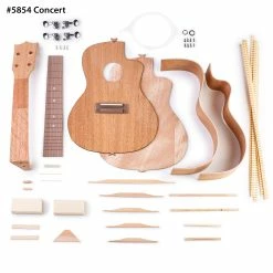 StewMac Cutaway Ukulele Kits - StewMac -StewMac Shop 5854 5 concert uke on white 3000