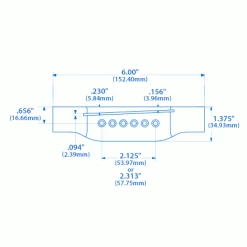 Pre-War Guitar Belly Bridge, Madagascar Rosewood - StewMac 11 Pre-War Guitar Belly Bridge, Madagascar Rosewood - StewMac -StewMac Shop 6225 spec