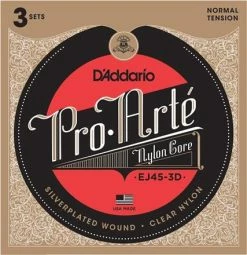 D'Addario Pro Arte Classical Guitar Strings 3 Pack - StewMac