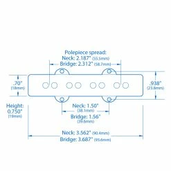 StewMac Pickups For Jazz Bass - StewMac 9 StewMac Pickups For Jazz Bass - StewMac -StewMac Shop m001207 specs