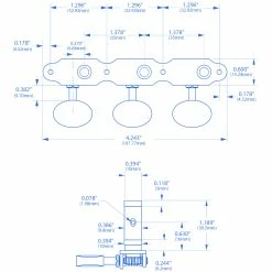 Sloane Classical Guitar Tuners With Ivoroid Knobs And Deco Baseplates - StewMac -StewMac Shop m007516 m007517 specs 1500